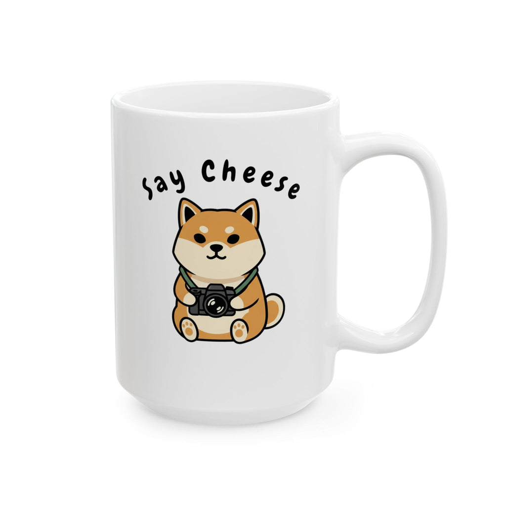 Corgi Ceramic Mug — Cute Sitting Dog Coffee Cup (11oz & 15oz)