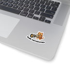 Feline Photographer Sticker — Cute Cat with Camera Kiss-Cut Vinyl Sticker