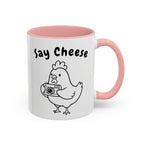 Chicken With Camera Accent Coffee Mug (11, 15oz)
