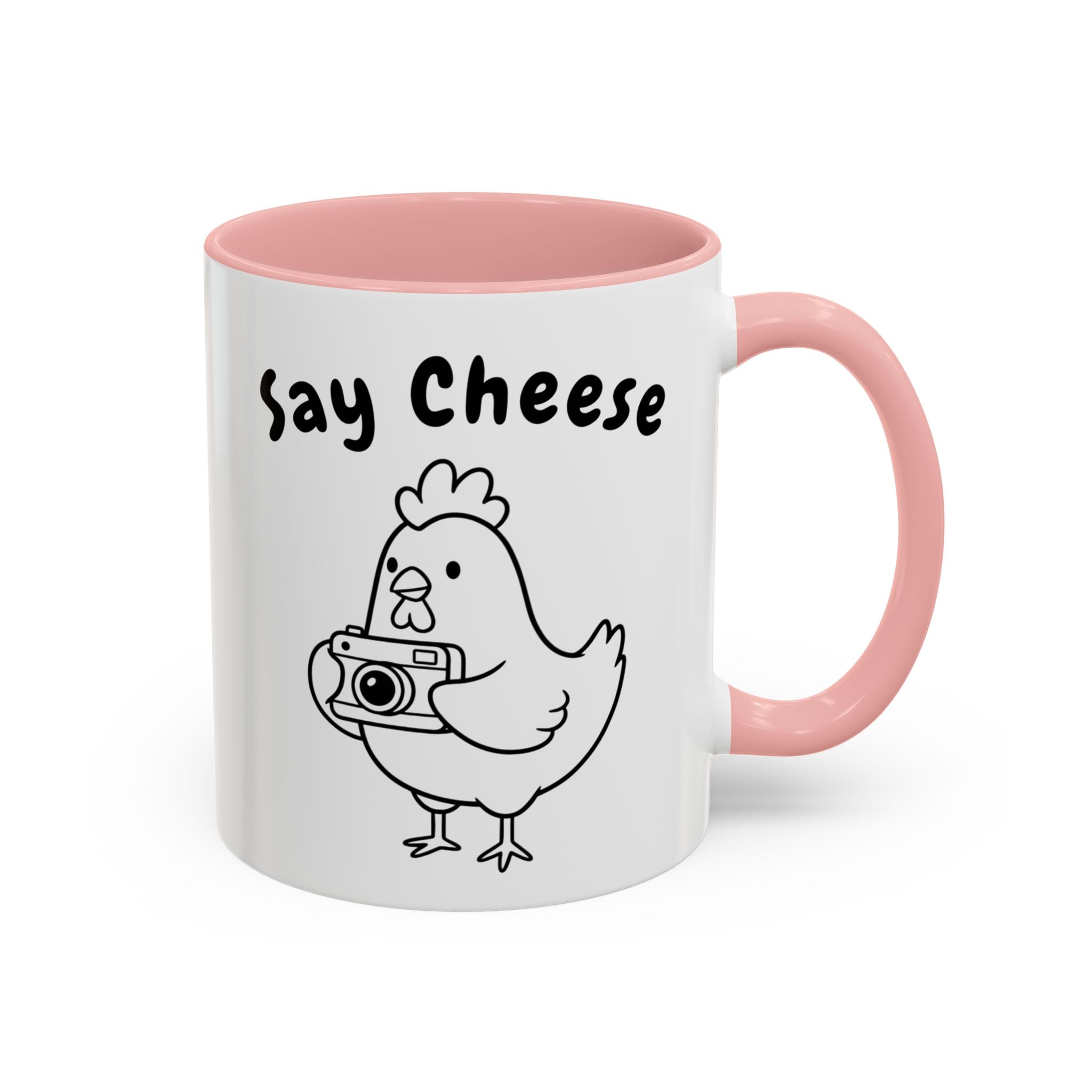 Chicken With Camera Accent Coffee Mug (11, 15oz)