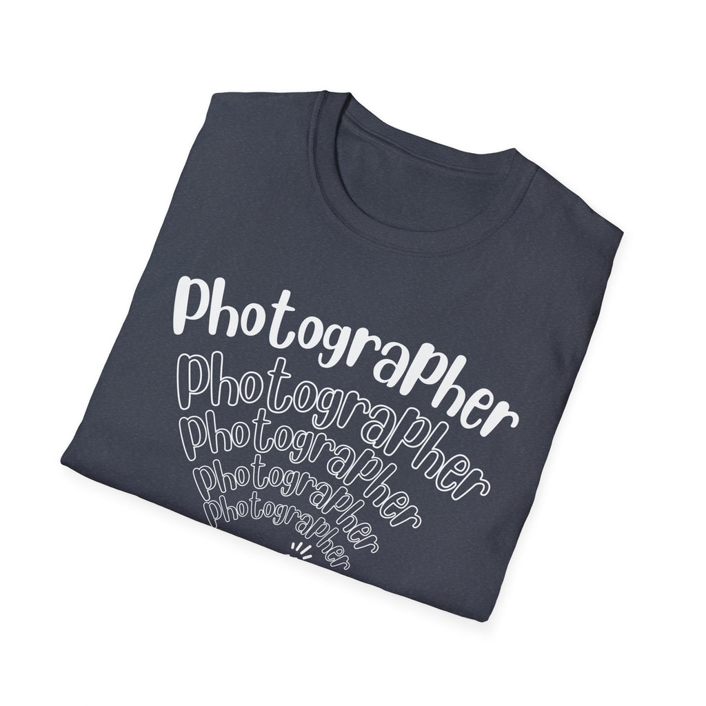 Photographer Camera Retroscript Graphic T‑Shirt