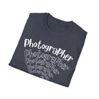 Photographer Camera Retroscript Graphic T‑Shirt
