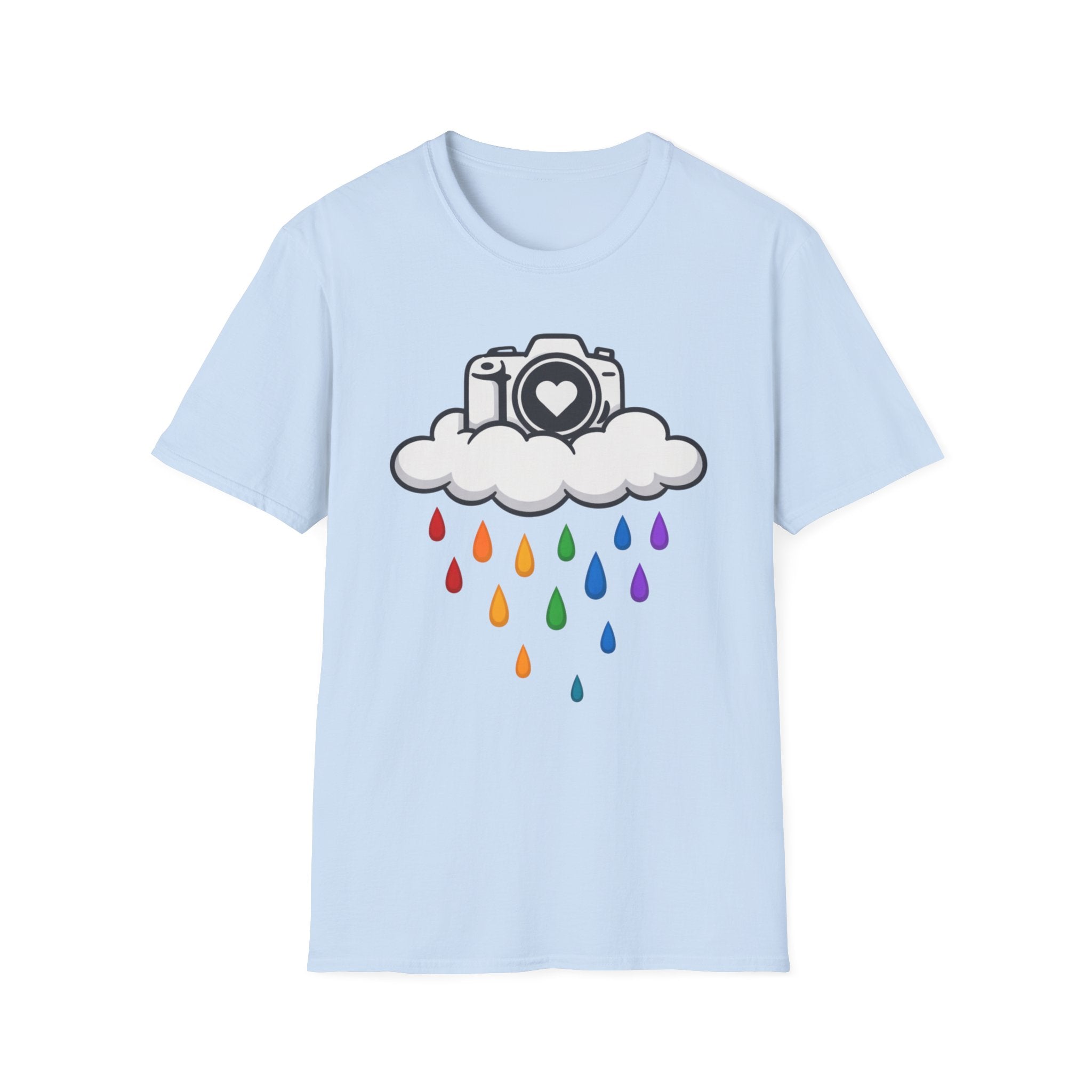 Rainbow Rain Camera T-Shirt