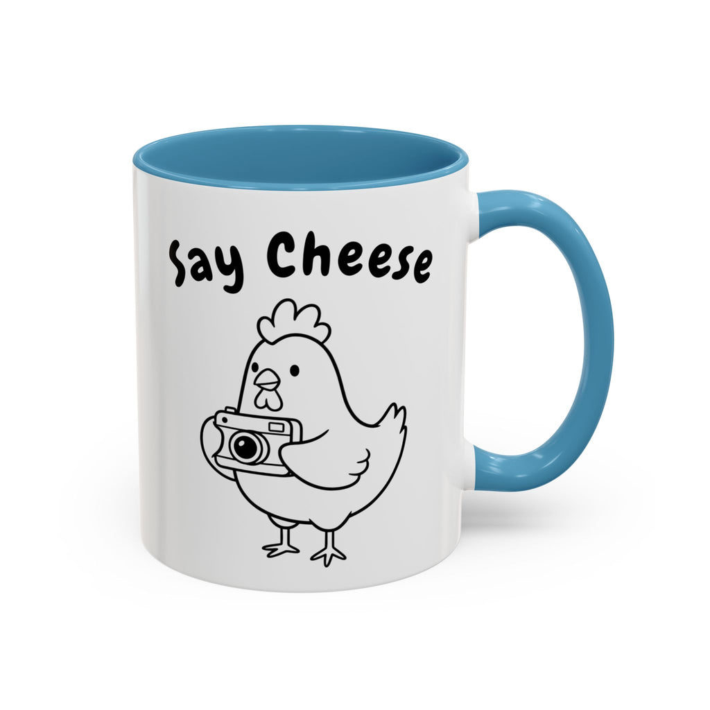 Chicken With Camera Accent Coffee Mug (11, 15oz)