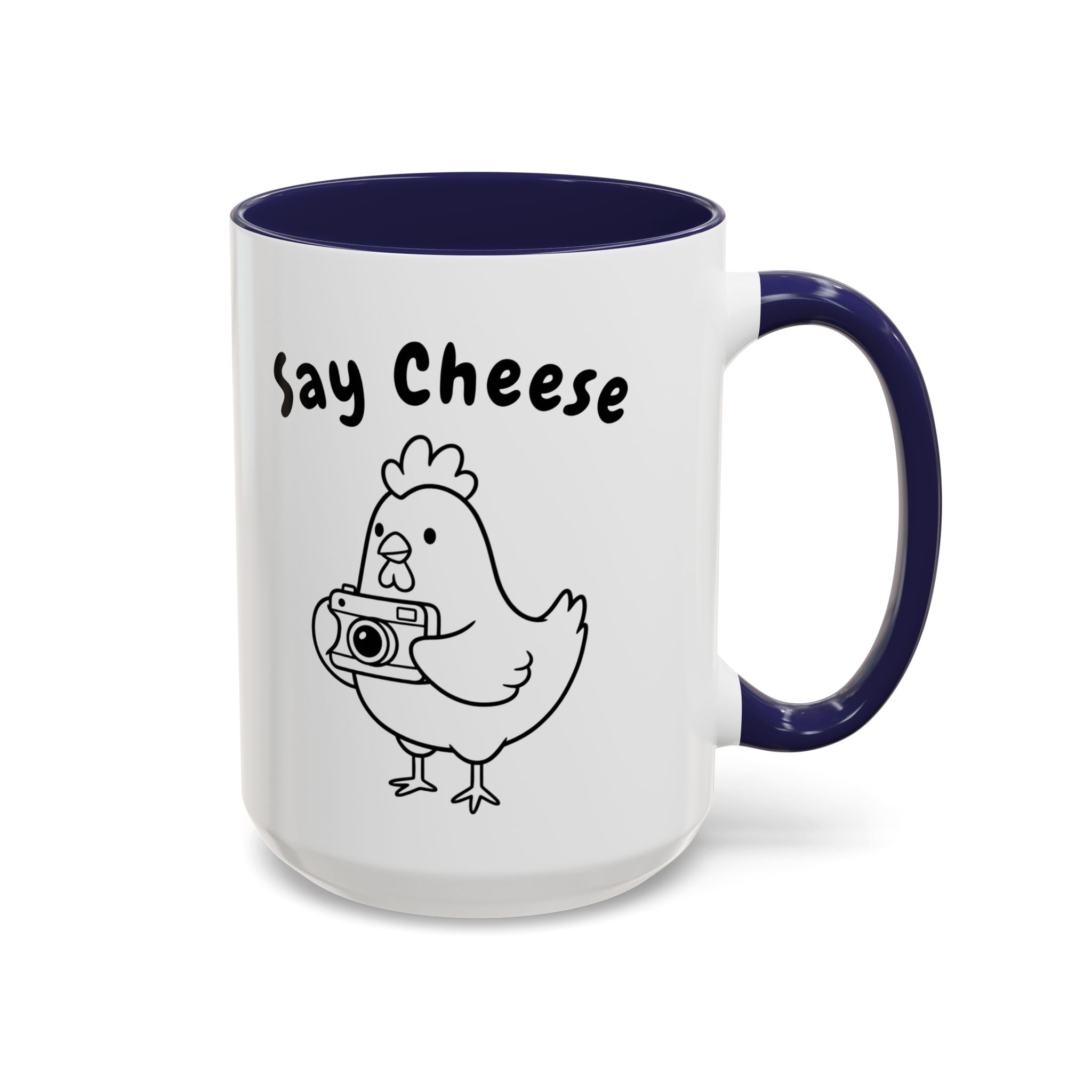 Chicken With Camera Accent Coffee Mug (11, 15oz)