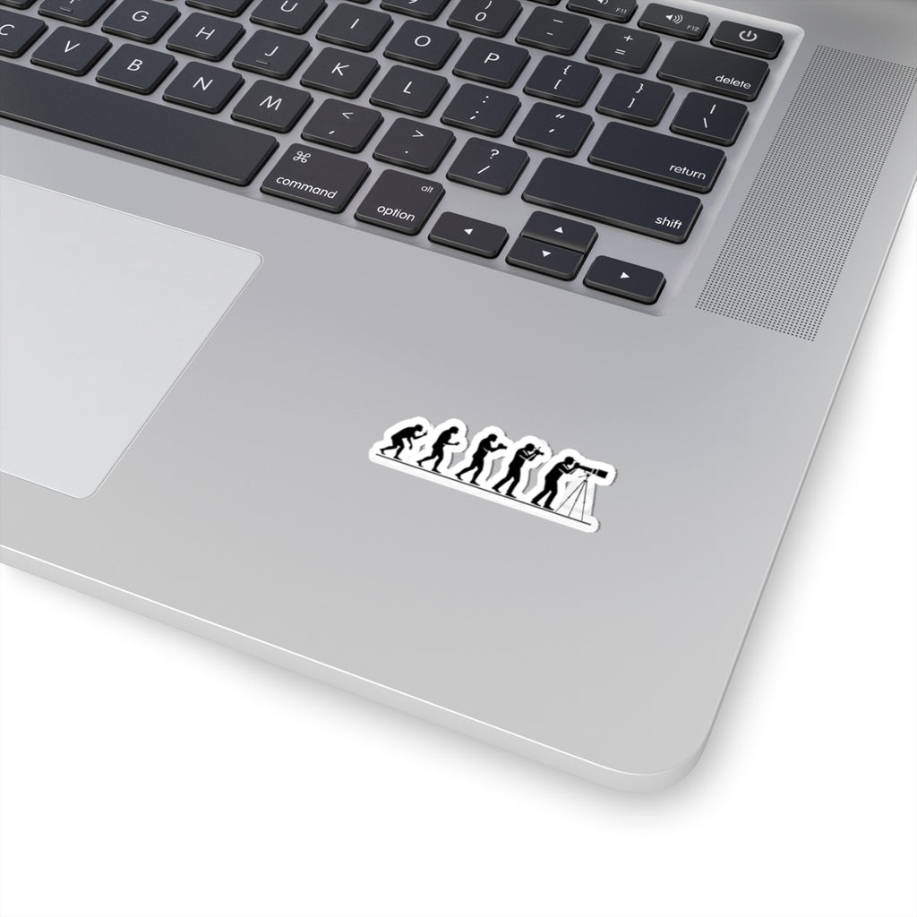 Chicken with Camera Kiss-Cut Sticker — Cute Photographer Chick Sticker for Laptops, Journals, and Gifts