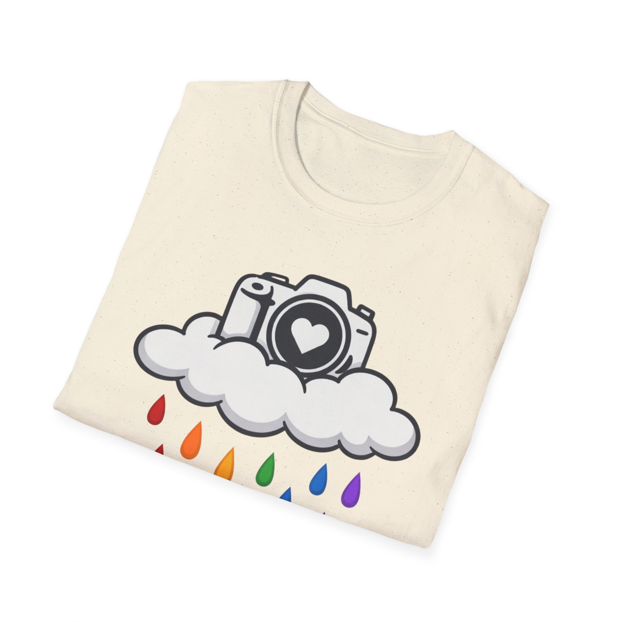 Rainbow Rain Camera T-Shirt