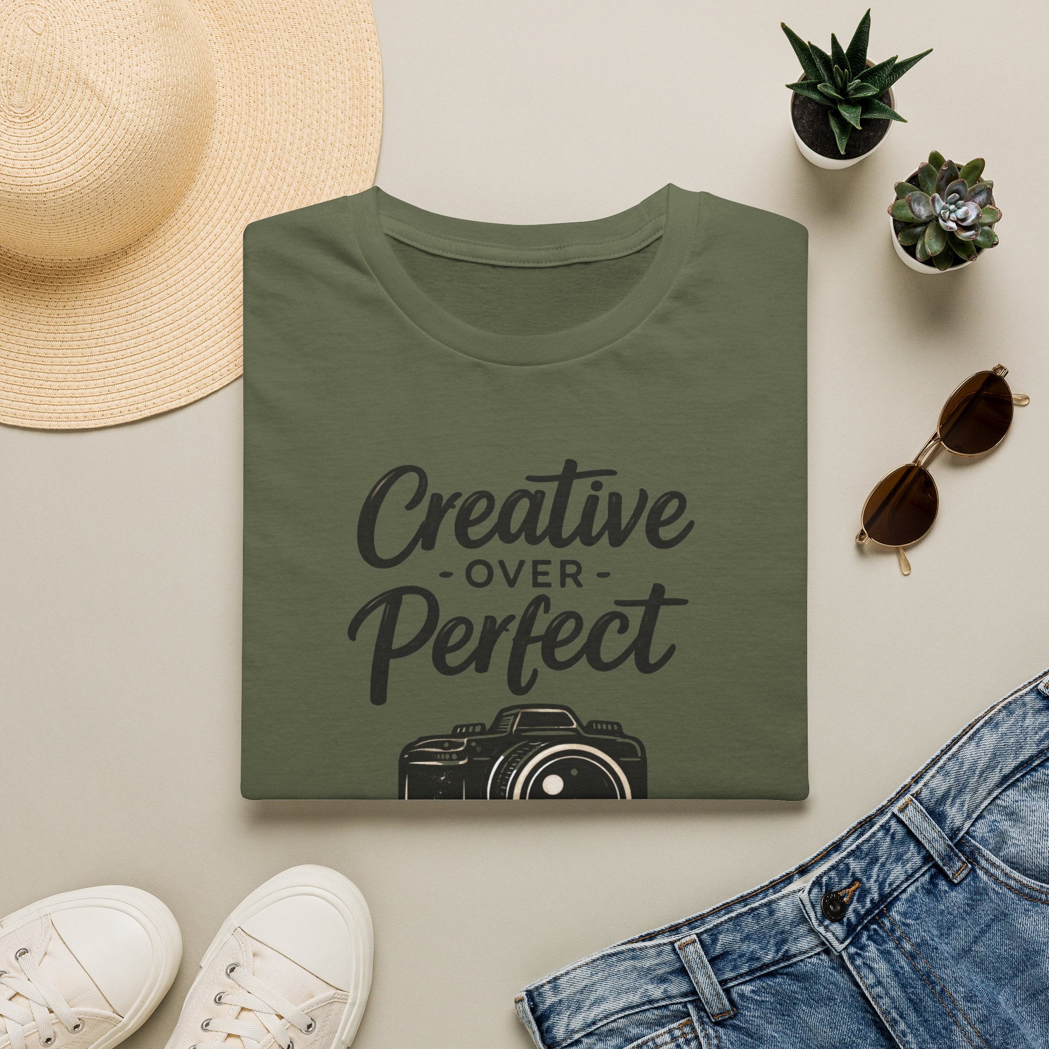 Creative Over Perfect Camera T-Shirt