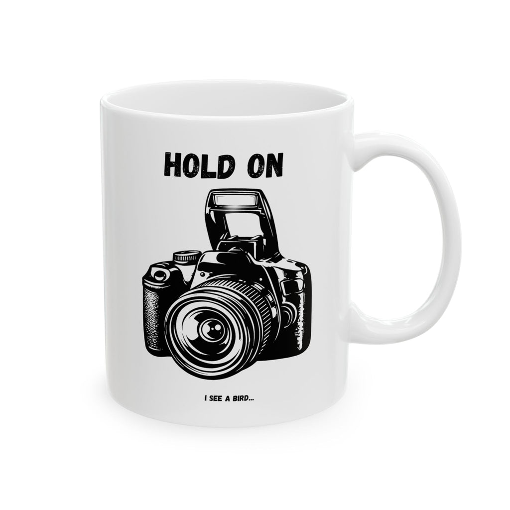 Coffee Camera Mug — Vintage Camera Illustration Ceramic Coffee Cup (11oz, 15oz)