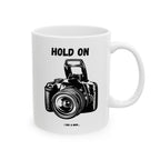 Coffee Camera Mug — Vintage Camera Illustration Ceramic Coffee Cup (11oz, 15oz)
