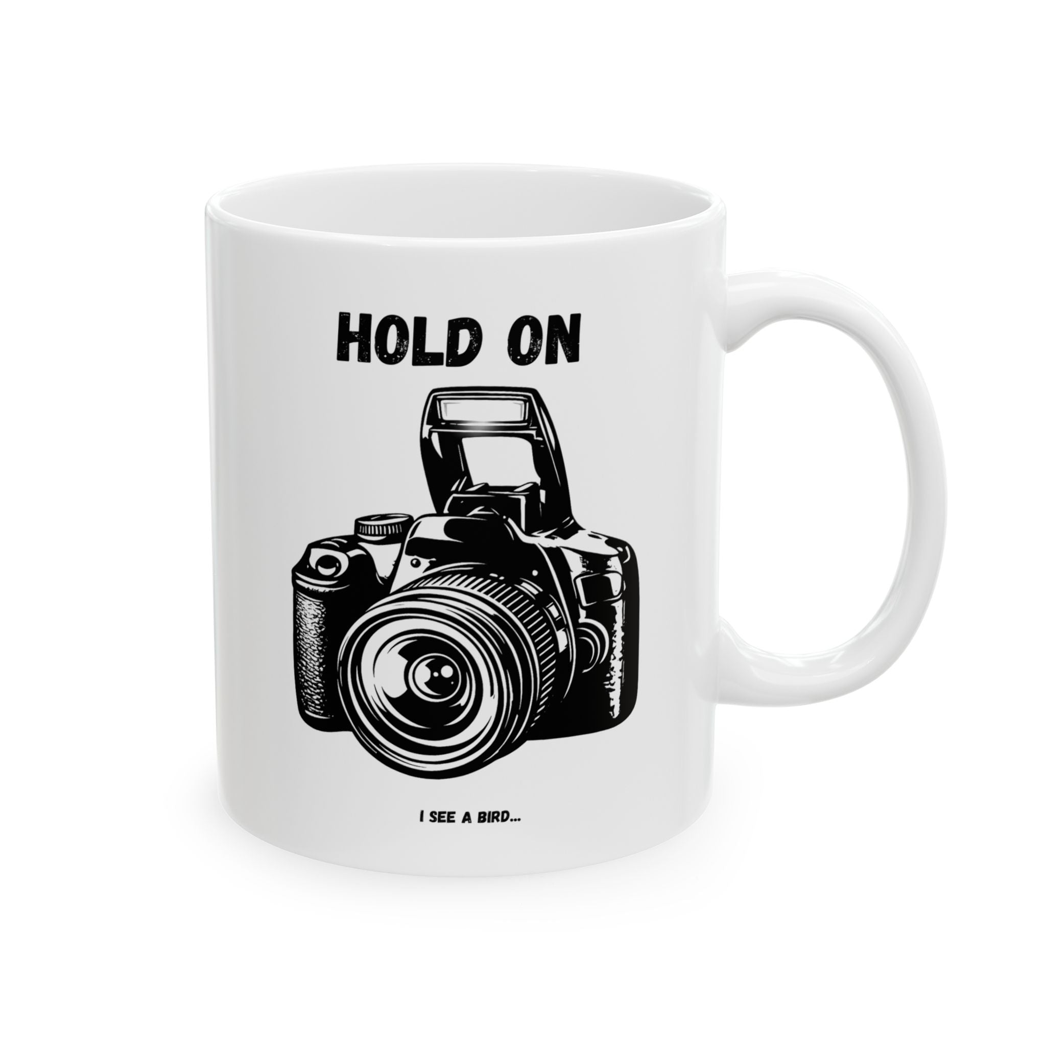 Coffee Camera Mug — Vintage Camera Illustration Ceramic Coffee Cup (11oz, 15oz)