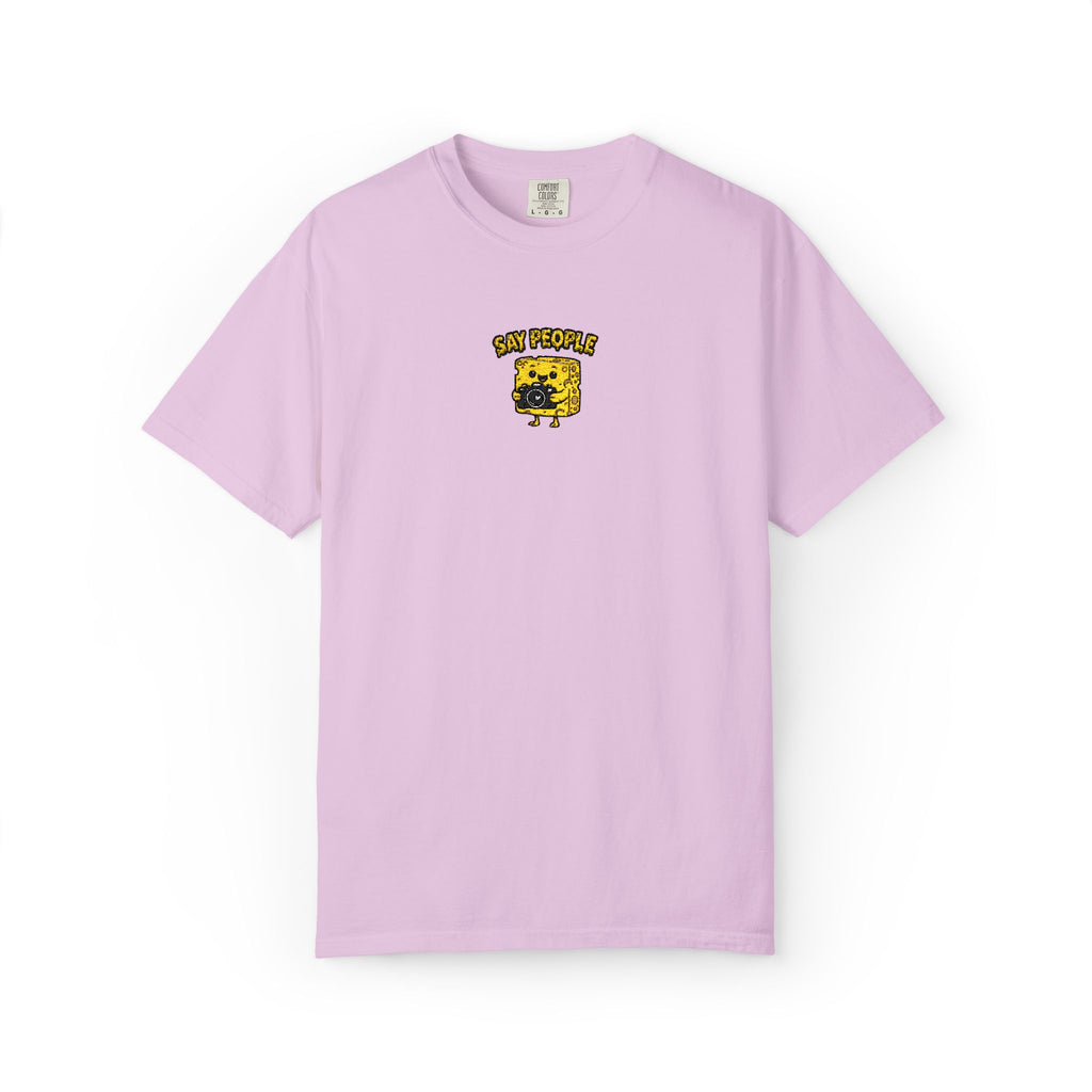Say People Cheese Block Embroidery T-shirt