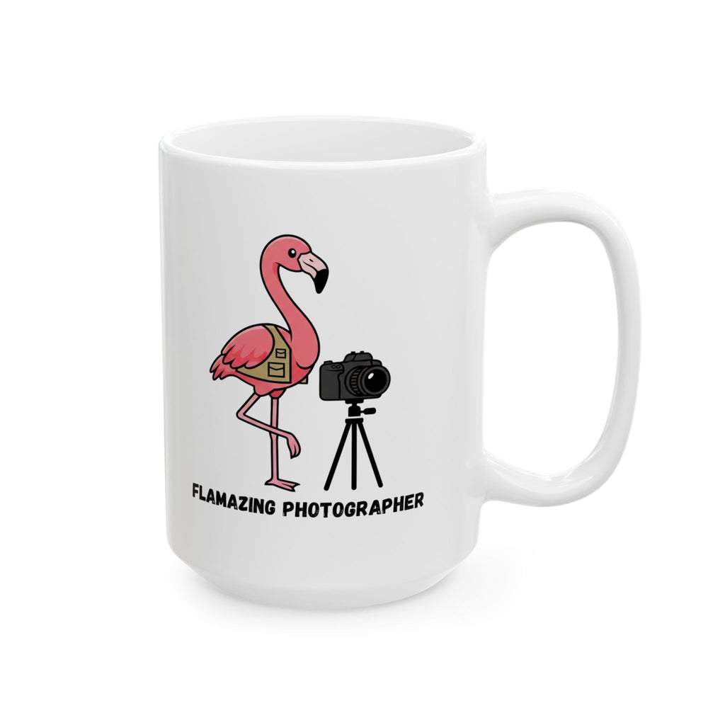 Funny Female Photographer Mug – Cute Camera Illustration Coffee Cup (11oz & 15oz)