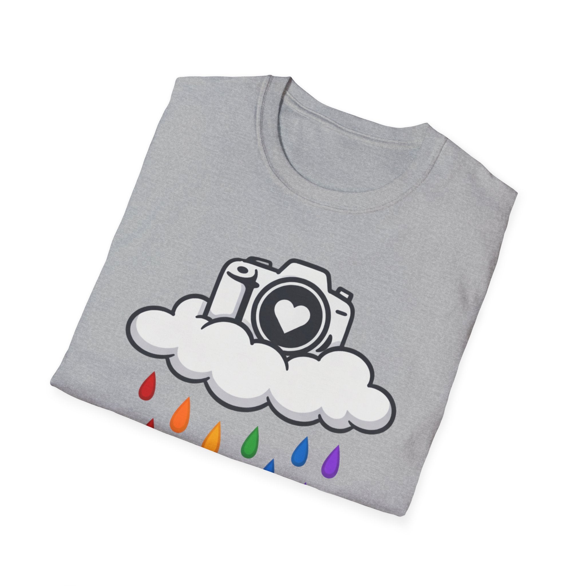 Rainbow Rain Camera T-Shirt