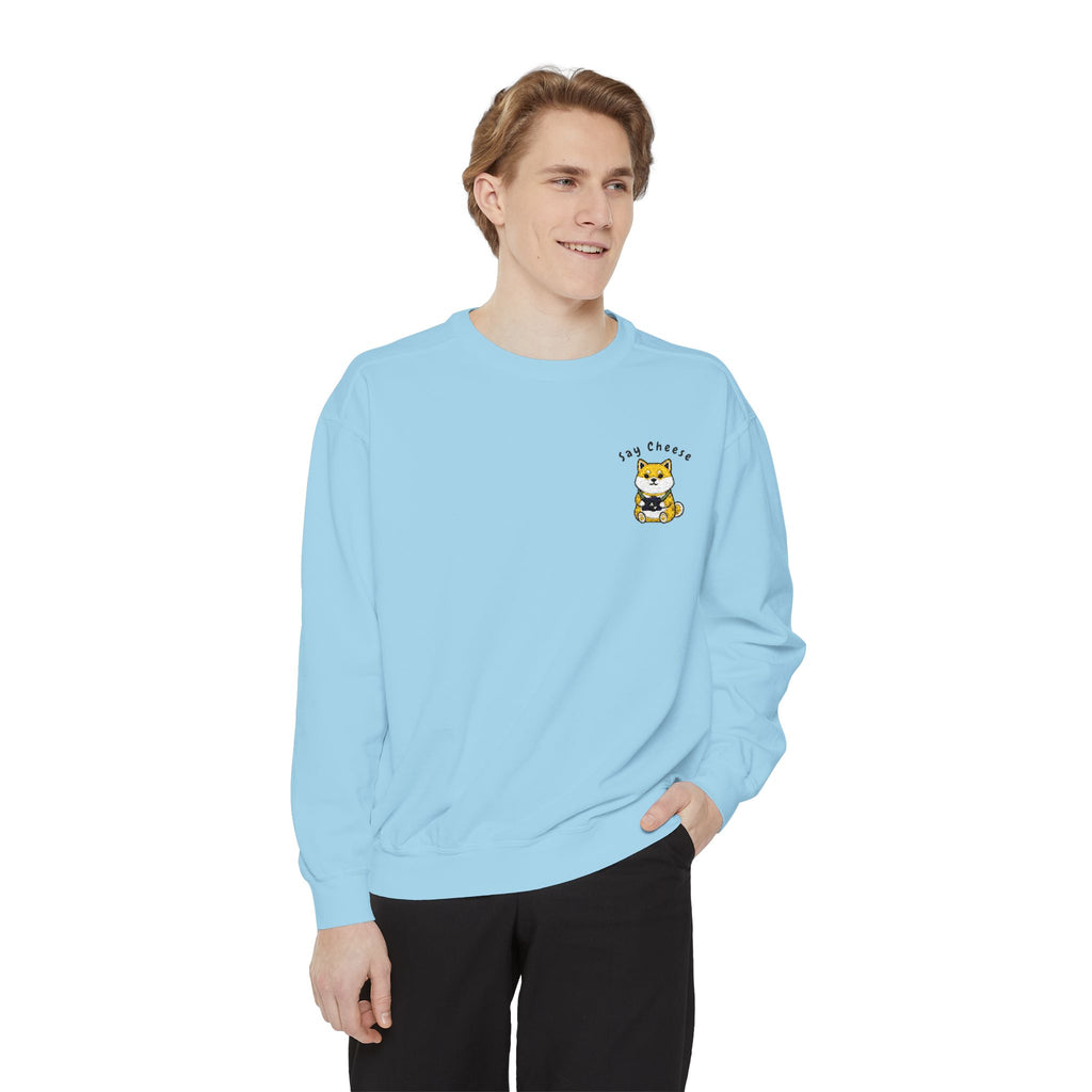 Say Cheese Shibu Inu Dog Sweatshirt