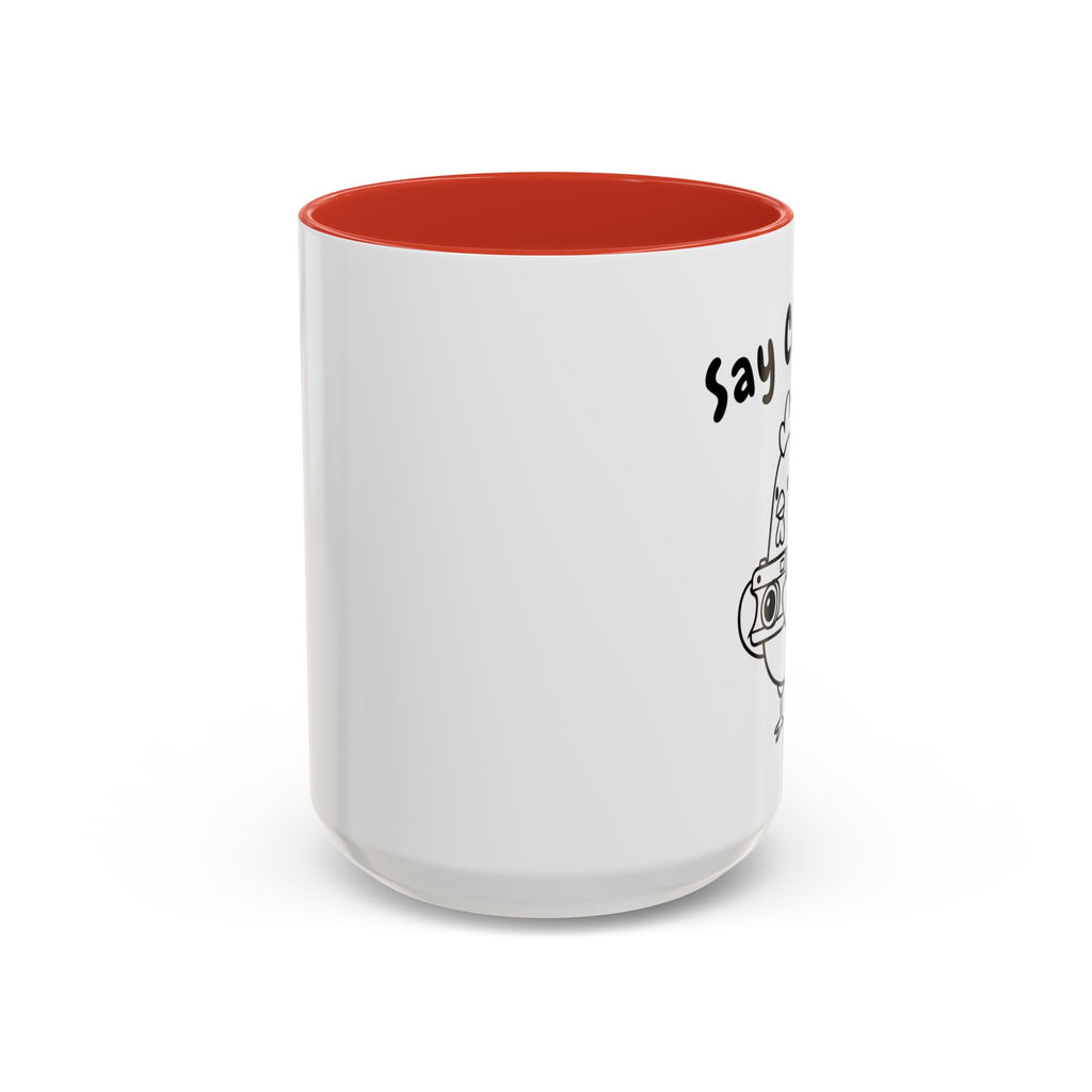Chicken With Camera Accent Coffee Mug (11, 15oz)