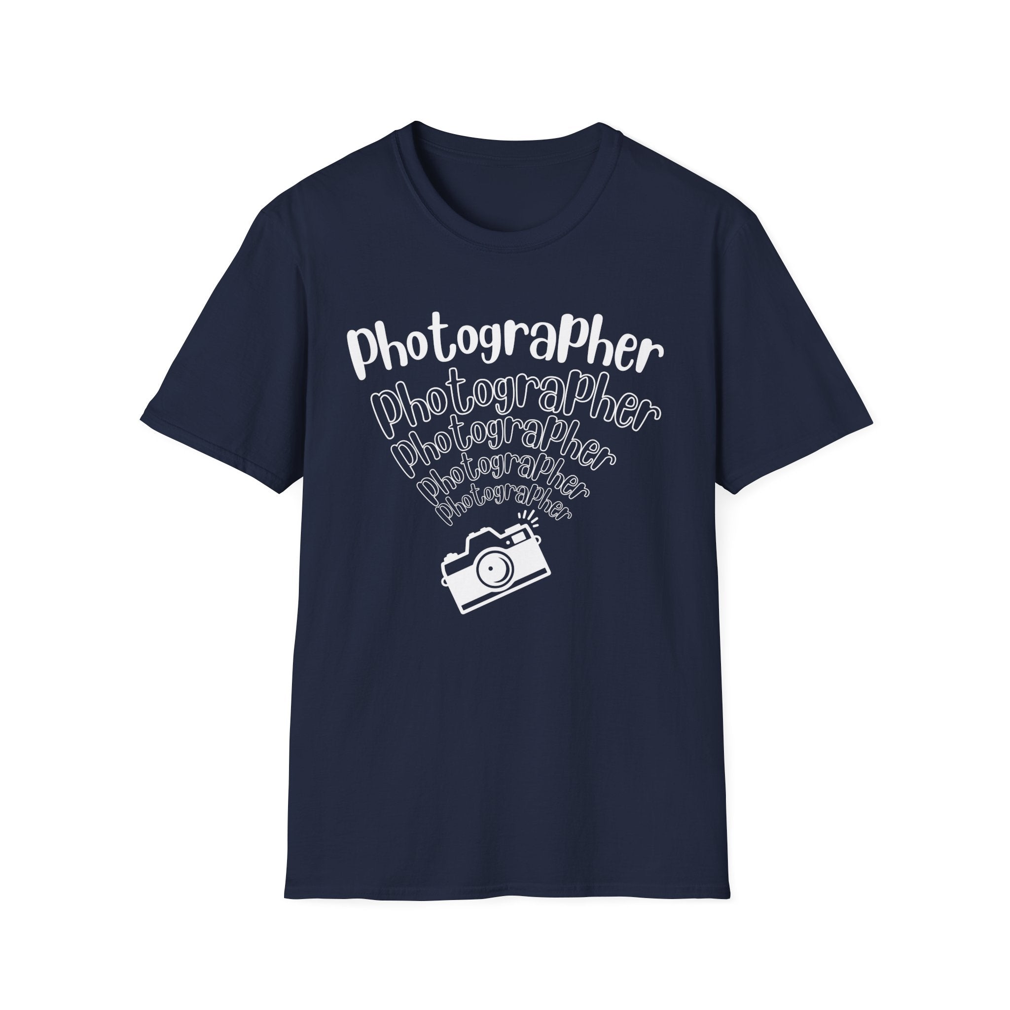 Photographer Camera Retroscript Graphic T‑Shirt
