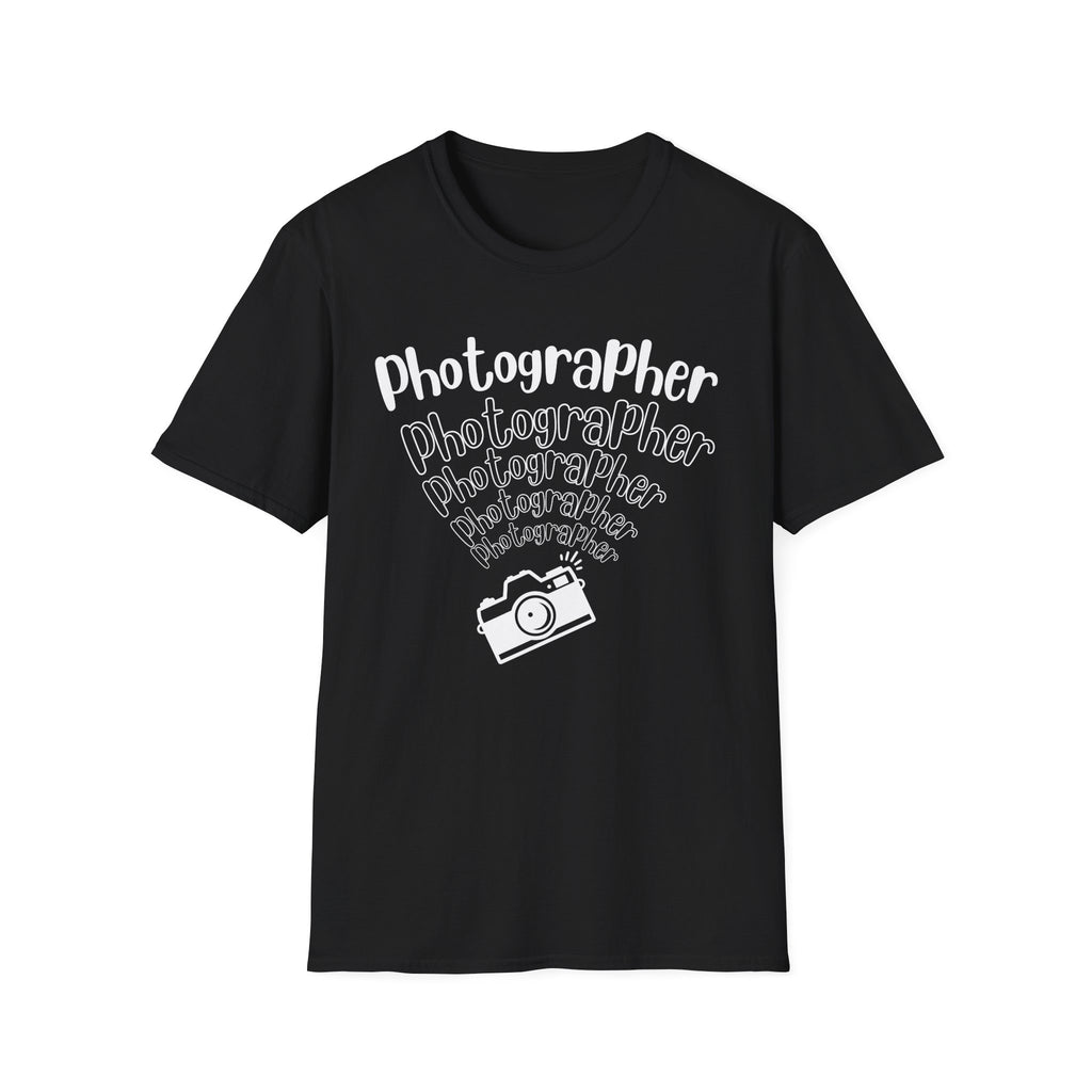 Photographer Camera Retroscript Graphic T‑Shirt