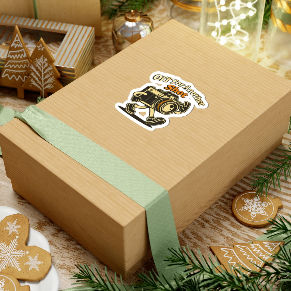 Off for Another Shot Sticker — Retro Camera Photography Vinyl Sticker
